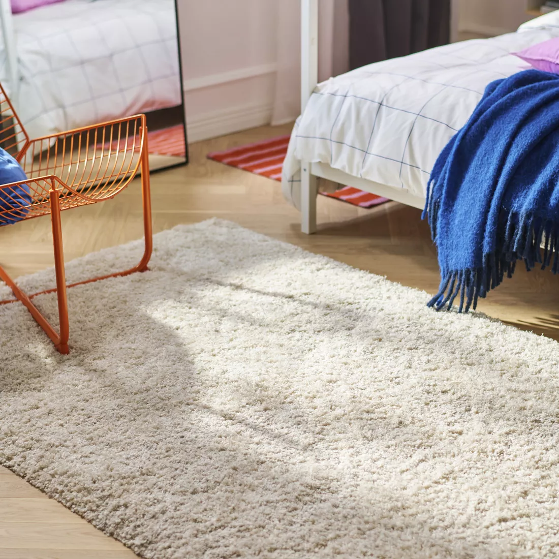 Puerto Rico Rug IKEA Puerto Rico - VOLLERSLEV rug, high pile, white, 5 ' 3