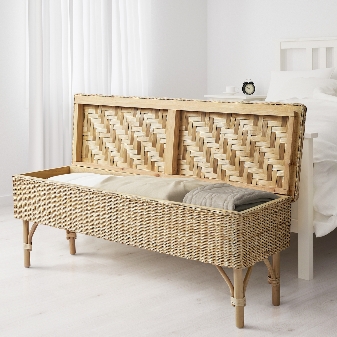 TOLKNING, bench with storage. 2 of 6 open dialog