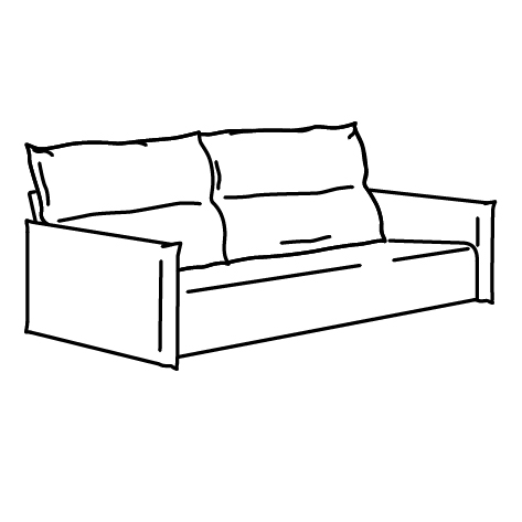 MANNARP, 3 seat sofa frame. 1 of 1 open dialog
