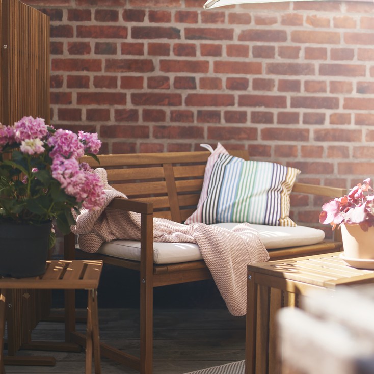 NÄMMARÖ, bench with backrest, outdoor. 5 of 8 open dialog