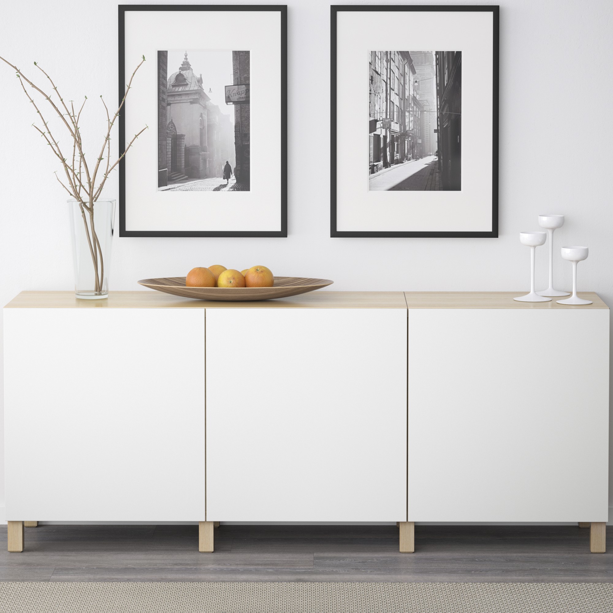 BESTÅ, sideboard with doors. 2 of 4 open dialog