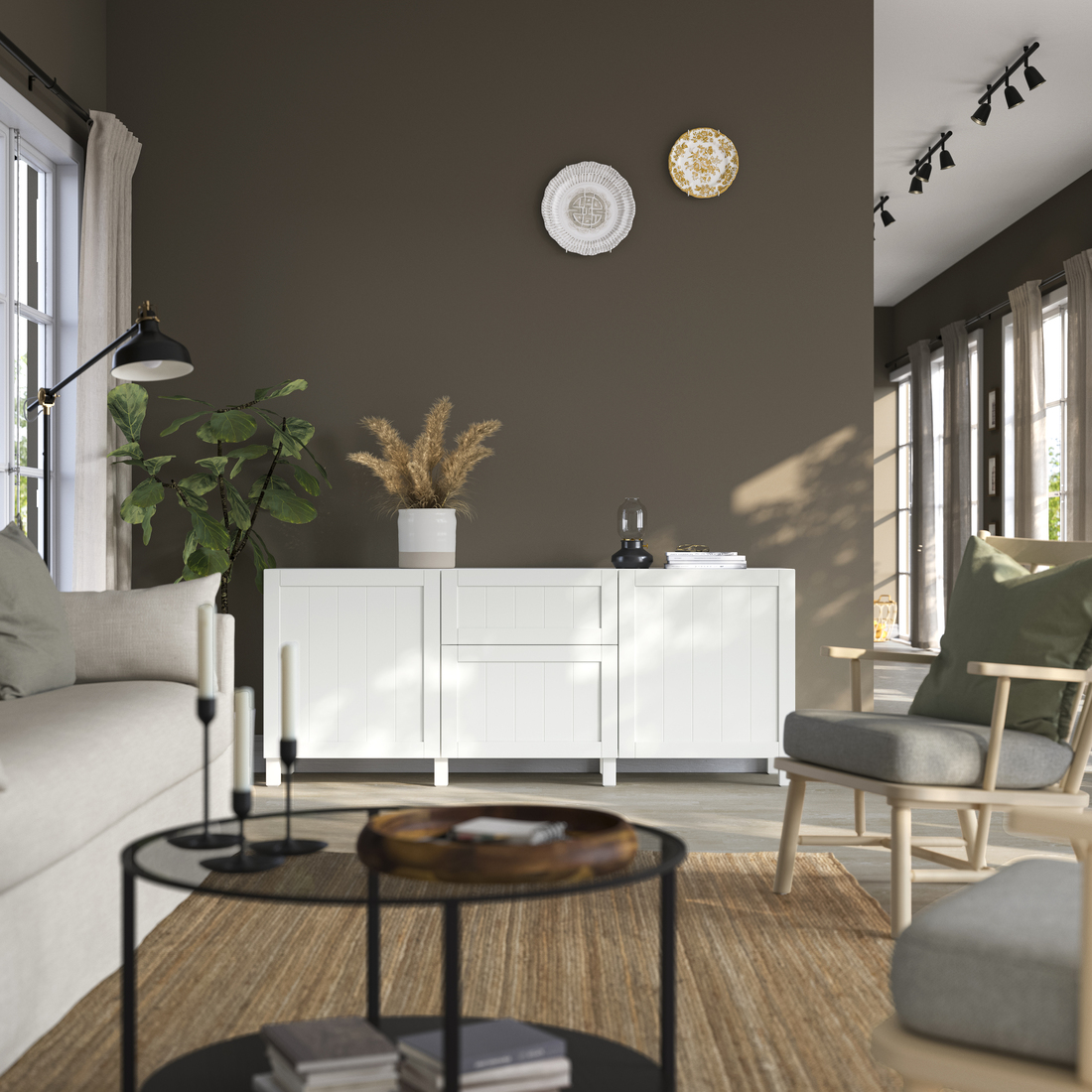 BESTÅ, storage combination with drawer runner, soft-closing. 2 of 3 open dialog