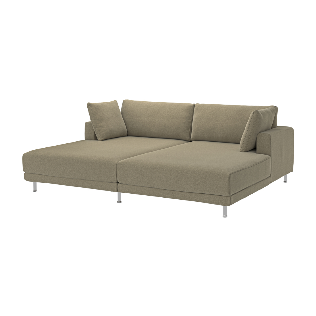 Variación actual: con chaises longues/Johanneshov marrón-beige
