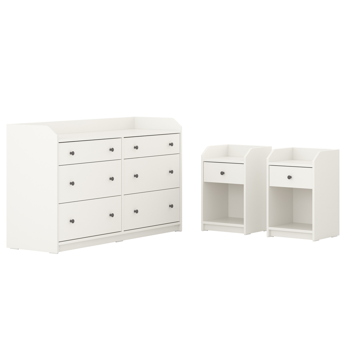 HAUGA, bedroom furniture, set of 3. 1 of 8 open dialog