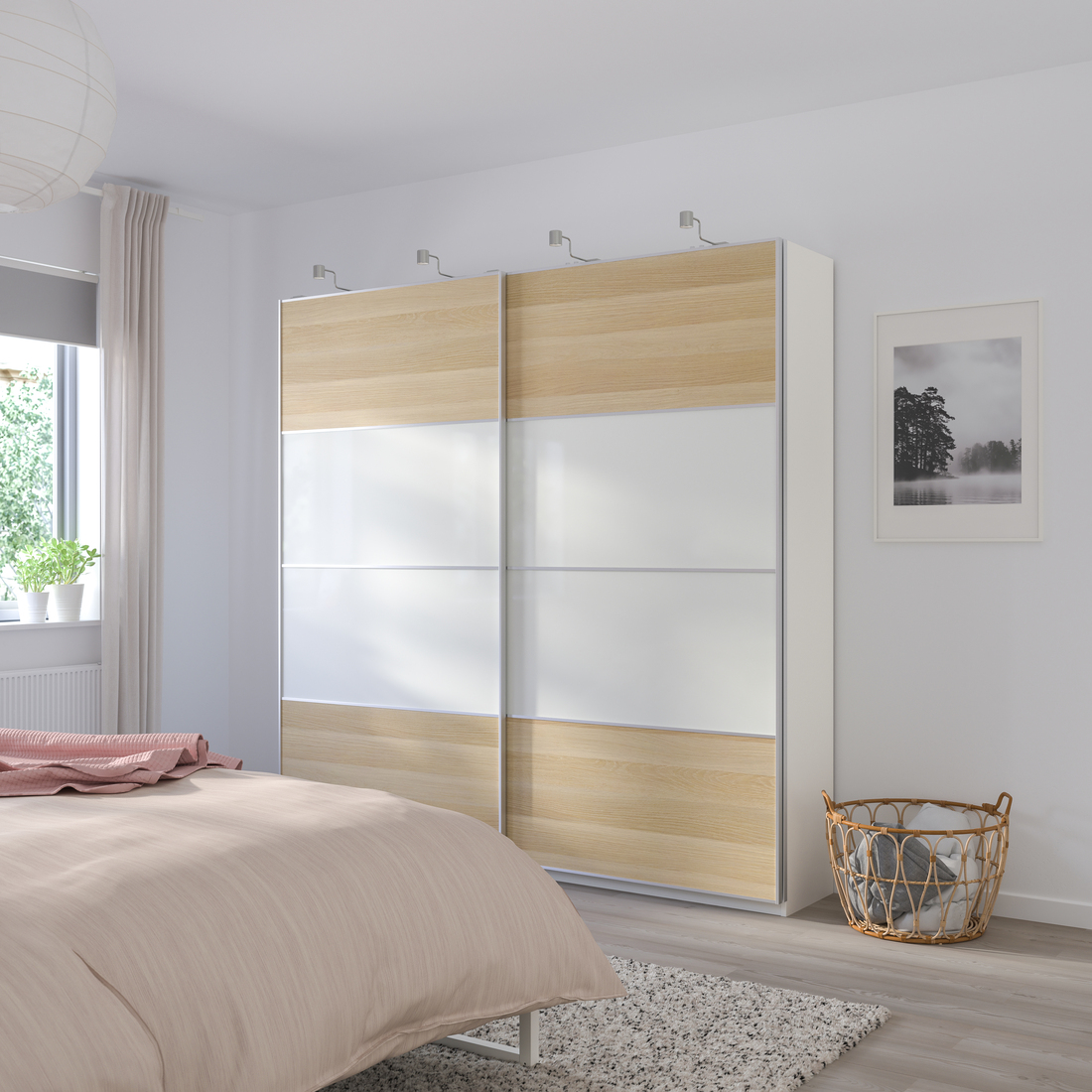MEHAMN, 4 panels for sliding door frame. 4 of 4 open dialog