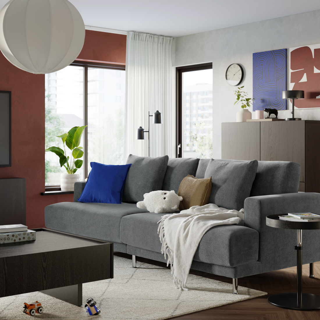 UPPÅKRA, sectional, 3-seat. 3 of 4 open dialog