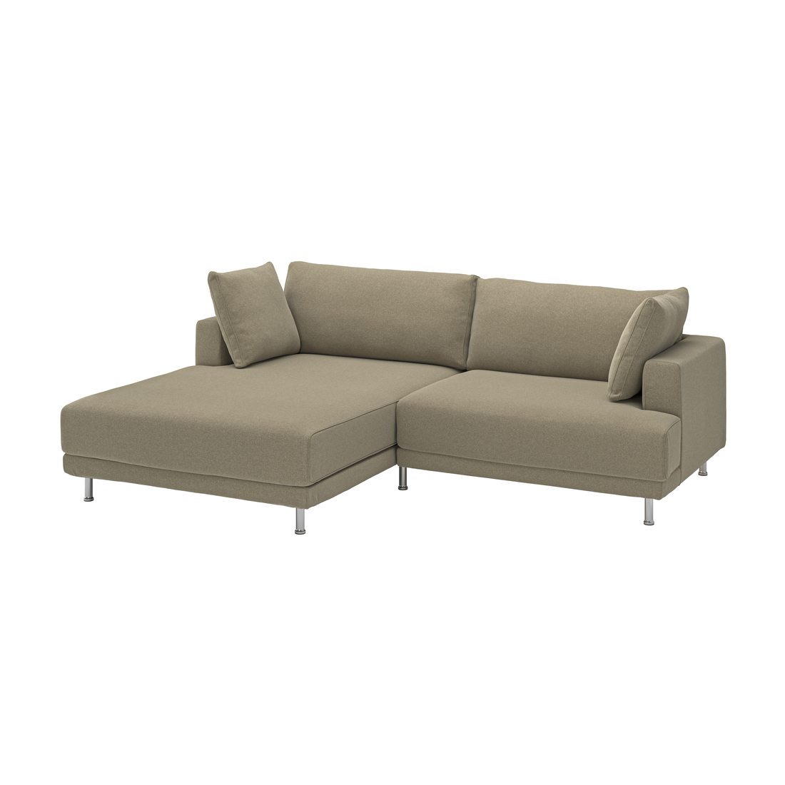 Selecciona una variación de color: con chaise longue iqzda/Johanneshov marrón-beige