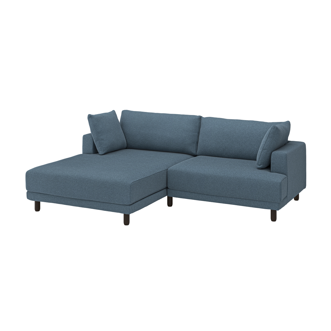 Selecciona una variación de color: con chaise longue iqzda/Axvall azul grisáceo oscuro