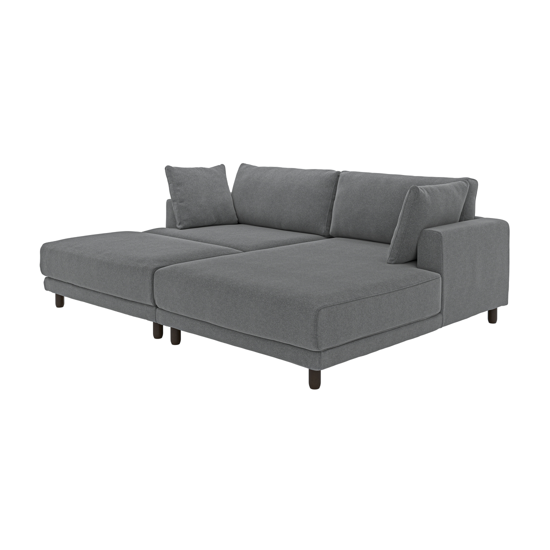Select colour variation: with chaise, right with footstool/Johanneshov dark gray