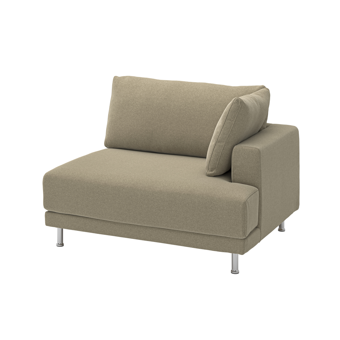 Current variation: with armrest right/Johanneshov brown-beige