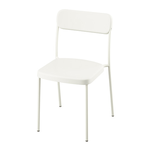 VIHALS, mesa de ala abatible y 2 sillas, VIHALS blanco