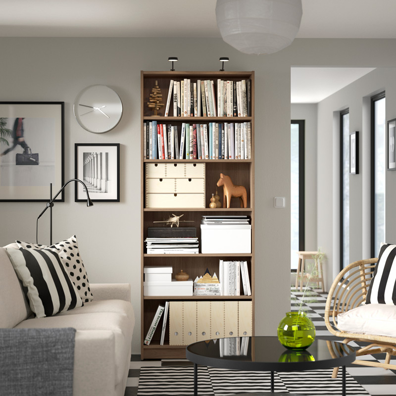 A BILLY Bookcase in a living room