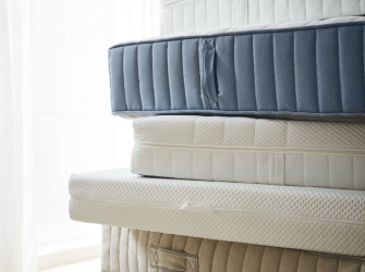 Blue and White Mattresses