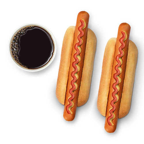 Dos perritos calientes + refresco